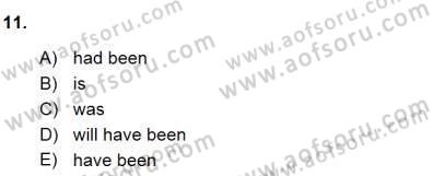 Bağlamsal Dilbilgisi 1 Dersi 2015 - 2016 Yılı (Final) Dönem Sonu Sınav Soruları 11. Soru