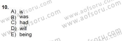 Bağlamsal Dilbilgisi 2 Dersi 2012 - 2013 Yılı (Final) Dönem Sonu Sınav Soruları 10. Soru