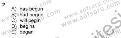 Bağlamsal Dilbilgisi 2 Dersi 2012 - 2013 Yılı (Final) Dönem Sonu Sınav Soruları 2. Soru