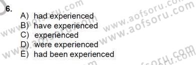 Bağlamsal Dilbilgisi 2 Dersi 2012 - 2013 Yılı (Final) Dönem Sonu Sınav Soruları 6. Soru