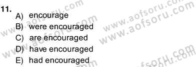Bağlamsal Dilbilgisi 2 Dersi 2013 - 2014 Yılı (Vize) Ara Sınav Soruları 11. Soru