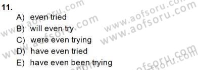 Bağlamsal Dilbilgisi 2 Dersi 2014 - 2015 Yılı (Vize) Ara Sınav Soruları 11. Soru