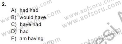 Bağlamsal Dilbilgisi 2 Dersi 2014 - 2015 Yılı (Vize) Ara Sınav Soruları 2. Soru