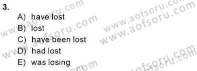 Bağlamsal Dilbilgisi 2 Dersi 2014 - 2015 Yılı (Final) Dönem Sonu Sınav Soruları 3. Soru