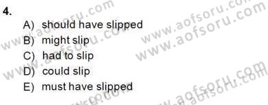 Bağlamsal Dilbilgisi 2 Dersi 2014 - 2015 Yılı (Final) Dönem Sonu Sınav Soruları 4. Soru