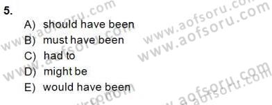 Bağlamsal Dilbilgisi 2 Dersi 2014 - 2015 Yılı (Final) Dönem Sonu Sınav Soruları 5. Soru