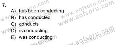 Bağlamsal Dilbilgisi 2 Dersi 2014 - 2015 Yılı (Final) Dönem Sonu Sınav Soruları 7. Soru