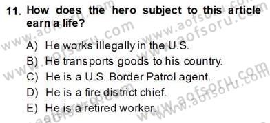 Okuma Ve Yazma Becerileri 1 Dersi 2013 - 2014 Yılı (Vize) Ara Sınav Soruları 11. Soru