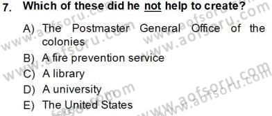 Okuma Ve Yazma Becerileri 1 Dersi 2014 - 2015 Yılı (Vize) Ara Sınav Soruları 7. Soru