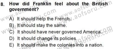 Okuma Ve Yazma Becerileri 1 Dersi 2014 - 2015 Yılı (Vize) Ara Sınav Soruları 8. Soru
