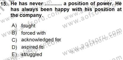 Okuma Ve Yazma Becerileri 1 Dersi 2015 - 2016 Yılı (Vize) Ara Sınav Soruları 15. Soru