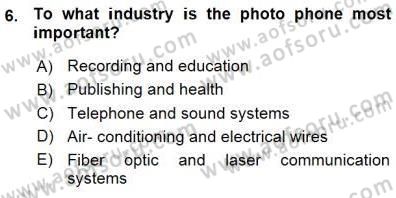 Okuma Ve Yazma Becerileri 1 Dersi 2015 - 2016 Yılı (Vize) Ara Sınav Soruları 6. Soru