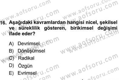 Okuma Ve Yazma Becerileri 2 Dersi 2012 - 2013 Yılı (Vize) Ara Sınav Soruları 15. Soru