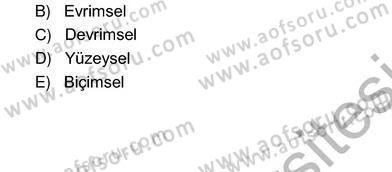 Okuma Ve Yazma Becerileri 2 Dersi 2012 - 2013 Yılı (Vize) Ara Sınav Soruları 17. Soru