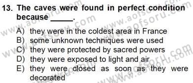 Okuma Ve Yazma Becerileri 2 Dersi 2012 - 2013 Yılı (Final) Dönem Sonu Sınav Soruları 13. Soru