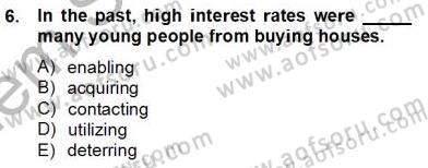 Okuma Ve Yazma Becerileri 2 Dersi 2012 - 2013 Yılı (Final) Dönem Sonu Sınav Soruları 6. Soru
