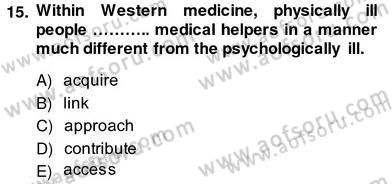 Okuma Ve Yazma Becerileri 2 Dersi 2013 - 2014 Yılı (Vize) Ara Sınav Soruları 15. Soru