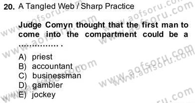 Okuma Ve Yazma Becerileri 2 Dersi 2013 - 2014 Yılı (Vize) Ara Sınav Soruları 20. Soru