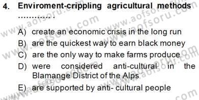Okuma Ve Yazma Becerileri 2 Dersi 2014 - 2015 Yılı (Final) Dönem Sonu Sınav Soruları 4. Soru