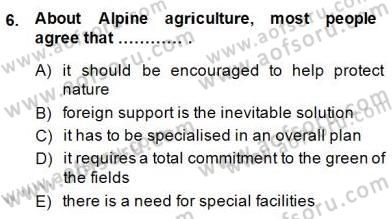 Okuma Ve Yazma Becerileri 2 Dersi 2014 - 2015 Yılı (Final) Dönem Sonu Sınav Soruları 6. Soru