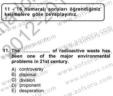 İleri Okuma Ve Yazma Becerileri 2 Dersi 2012 - 2013 Yılı (Vize) Ara Sınav Soruları 11. Soru