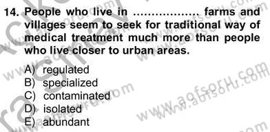 İleri Okuma Ve Yazma Becerileri 2 Dersi 2012 - 2013 Yılı (Vize) Ara Sınav Soruları 14. Soru