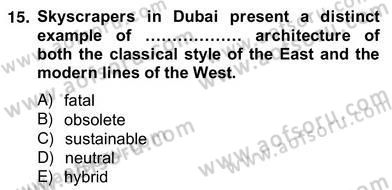 İleri Okuma Ve Yazma Becerileri 2 Dersi 2012 - 2013 Yılı (Vize) Ara Sınav Soruları 15. Soru