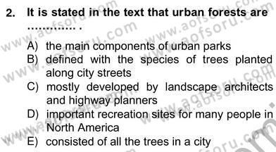 İleri Okuma Ve Yazma Becerileri 2 Dersi 2012 - 2013 Yılı (Vize) Ara Sınav Soruları 2. Soru