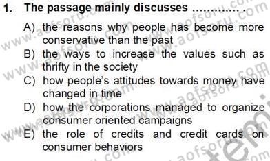 İleri Okuma Ve Yazma Becerileri 2 Dersi 2012 - 2013 Yılı (Final) Dönem Sonu Sınav Soruları 1. Soru
