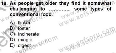 İleri Okuma Ve Yazma Becerileri 2 Dersi 2012 - 2013 Yılı (Final) Dönem Sonu Sınav Soruları 19. Soru