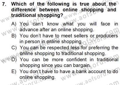 İleri Okuma Ve Yazma Becerileri 2 Dersi 2012 - 2013 Yılı (Final) Dönem Sonu Sınav Soruları 7. Soru