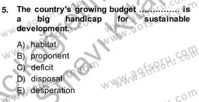 İleri Okuma Ve Yazma Becerileri 2 Dersi 2013 - 2014 Yılı (Vize) Ara Sınav Soruları 5. Soru