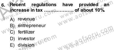 İleri Okuma Ve Yazma Becerileri 2 Dersi 2013 - 2014 Yılı (Vize) Ara Sınav Soruları 6. Soru