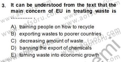İleri Okuma Ve Yazma Becerileri 2 Dersi 2014 - 2015 Yılı (Vize) Ara Sınav Soruları 3. Soru