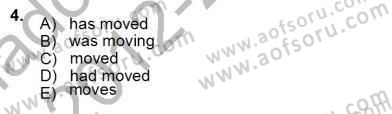 Bağlamsal Dilbilgisi 3 Dersi Ara Sınavı Deneme Sınav Soruları 4. Soru