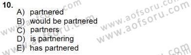 Bağlamsal Dilbilgisi 3 Dersi 2012 - 2013 Yılı (Final) Dönem Sonu Sınav Soruları 10. Soru