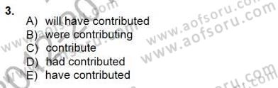 Bağlamsal Dilbilgisi 3 Dersi 2012 - 2013 Yılı (Final) Dönem Sonu Sınav Soruları 3. Soru