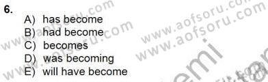 Bağlamsal Dilbilgisi 3 Dersi 2012 - 2013 Yılı (Final) Dönem Sonu Sınav Soruları 6. Soru