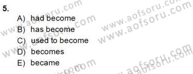 Bağlamsal Dilbilgisi 3 Dersi 2014 - 2015 Yılı (Vize) Ara Sınav Soruları 5. Soru
