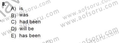 Bağlamsal Dilbilgisi 3 Dersi 2014 - 2015 Yılı (Vize) Ara Sınav Soruları 8. Soru