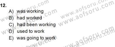 Bağlamsal Dilbilgisi 3 Dersi 2014 - 2015 Yılı (Final) Dönem Sonu Sınav Soruları 12. Soru