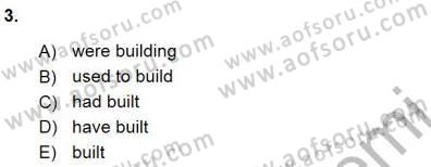 Bağlamsal Dilbilgisi 3 Dersi Ara Sınavı Deneme Sınav Soruları 3. Soru