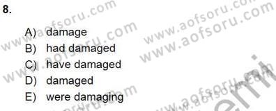 Bağlamsal Dilbilgisi 3 Dersi Ara Sınavı Deneme Sınav Soruları 8. Soru