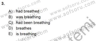 Bağlamsal Dilbilgisi 3 Dersi 2015 - 2016 Yılı (Final) Dönem Sonu Sınav Soruları 3. Soru