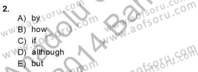 Bağlamsal Dilbilgisi 4 Dersi 2013 - 2014 Yılı (Final) Dönem Sonu Sınav Soruları 2. Soru