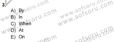 Bağlamsal Dilbilgisi 4 Dersi 2013 - 2014 Yılı (Final) Dönem Sonu Sınav Soruları 3. Soru