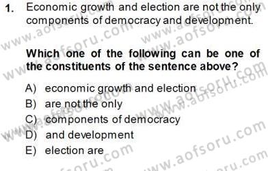 Dilbilim 1 Dersi 2013 - 2014 Yılı (Final) Dönem Sonu Sınav Soruları 1. Soru