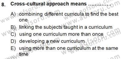 Çocuklara Yabancı Dil Öğretimi 2 Dersi 2014 - 2015 Yılı (Vize) Ara Sınav Soruları 8. Soru