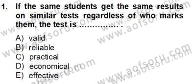 Dilbilgisi Öğretimi Dersi 2012 - 2013 Yılı (Final) Dönem Sonu Sınav Soruları 1. Soru