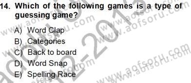 Okuma Ve Dinleme Öğretimi Dersi Ara Sınavı Deneme Sınav Soruları 14. Soru